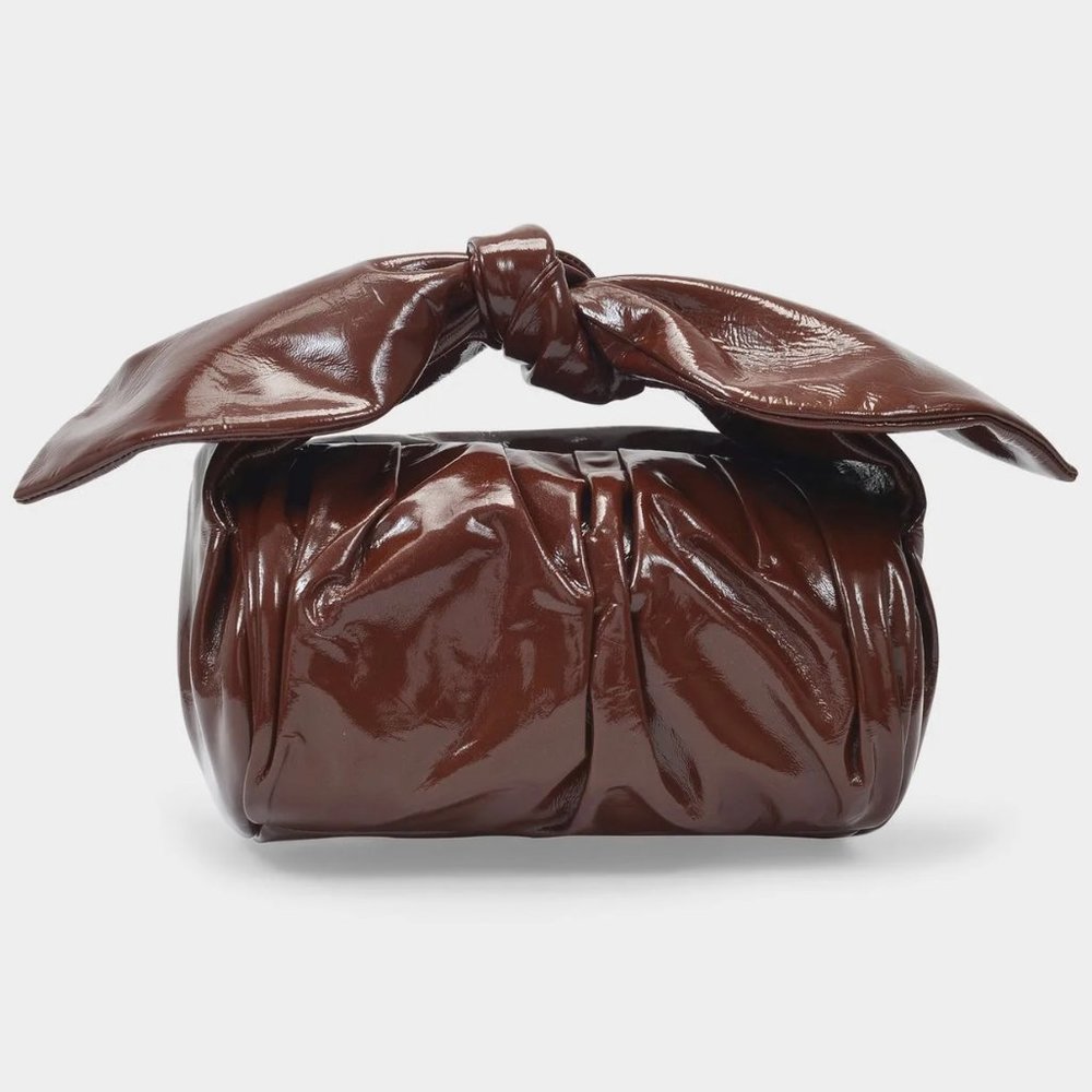 NWT Rejina Pyo Nane Bag Liquid Leather Brown Final Price